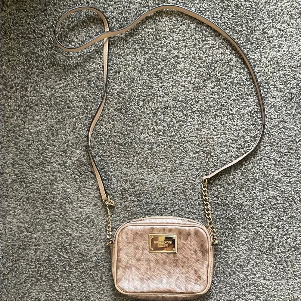 Michael Kors Rose Gold Crossbody Bag